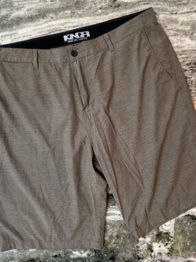 KNQR Men's Brown Athletic Shorts Size 40